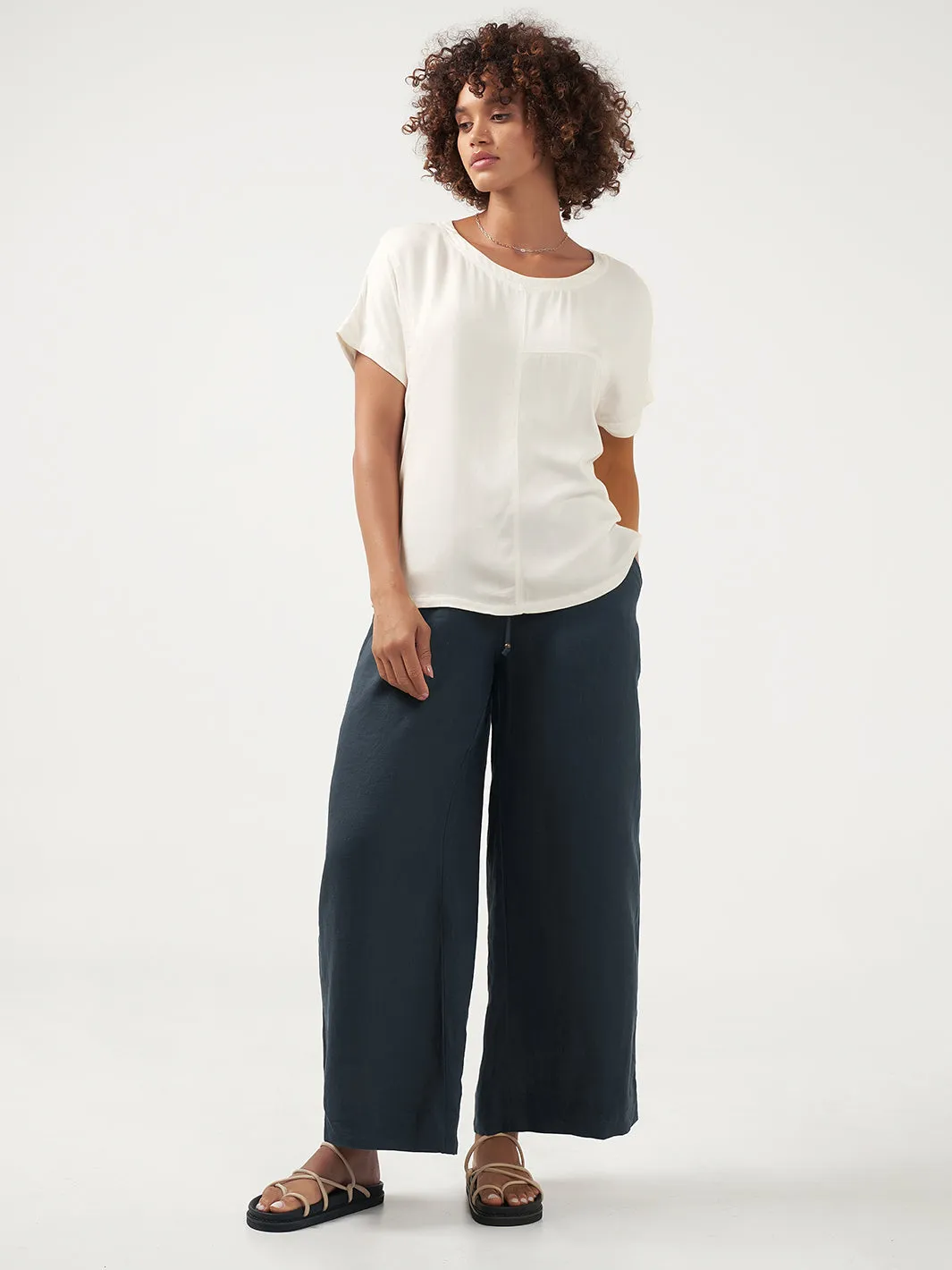 Corfu Bamboo Top Ivory