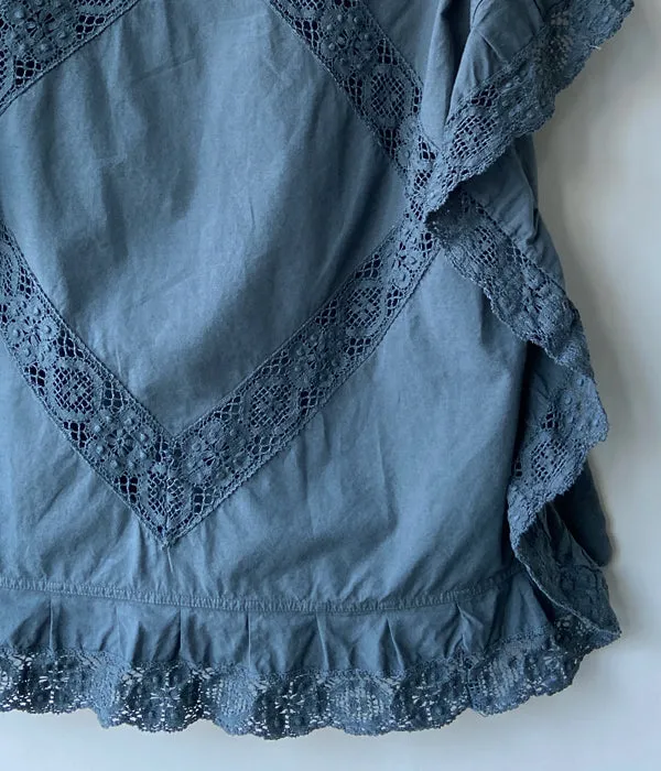 FUMIKA_UCHIDA/OVER-DYED CUSHION TOP_OVERSIZED(D.GREEN)