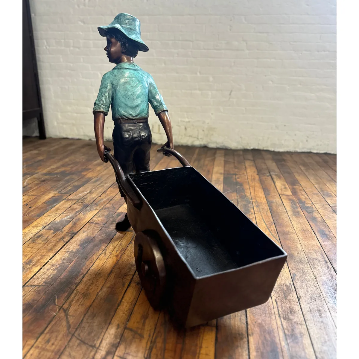 Little Gardener Bronze Statue