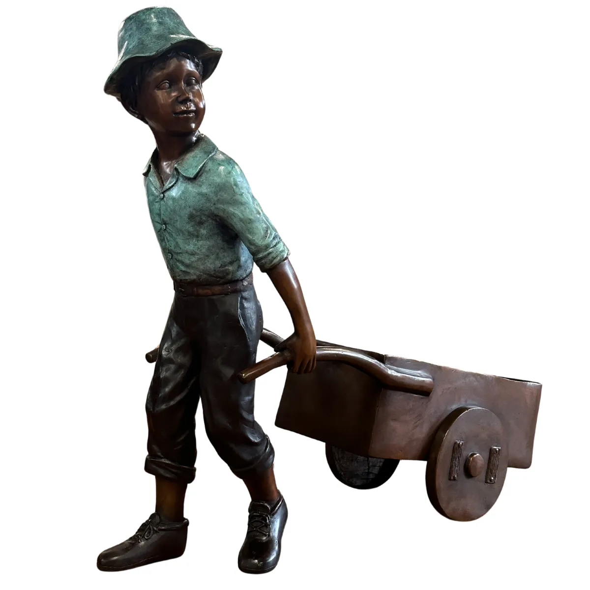 Little Gardener Bronze Statue