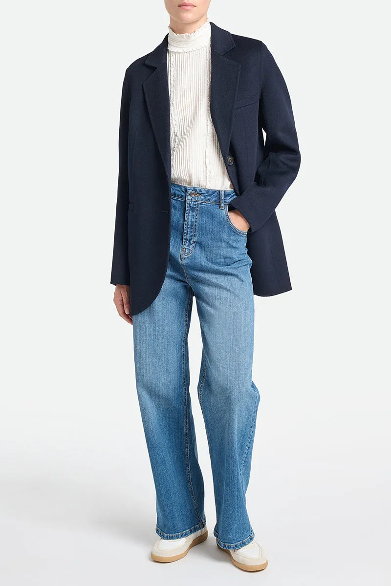 Marc Jacket Wool Blend Navy