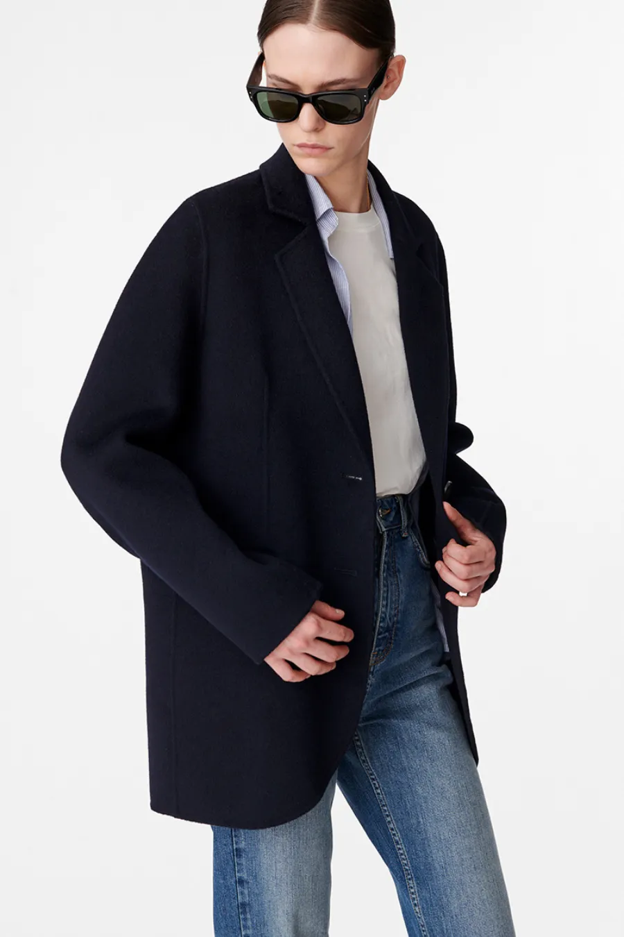 Marc Jacket Wool Blend Navy