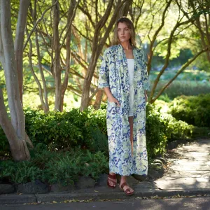 Pura Vida Cotton Kimono Robe  Chic Comfort