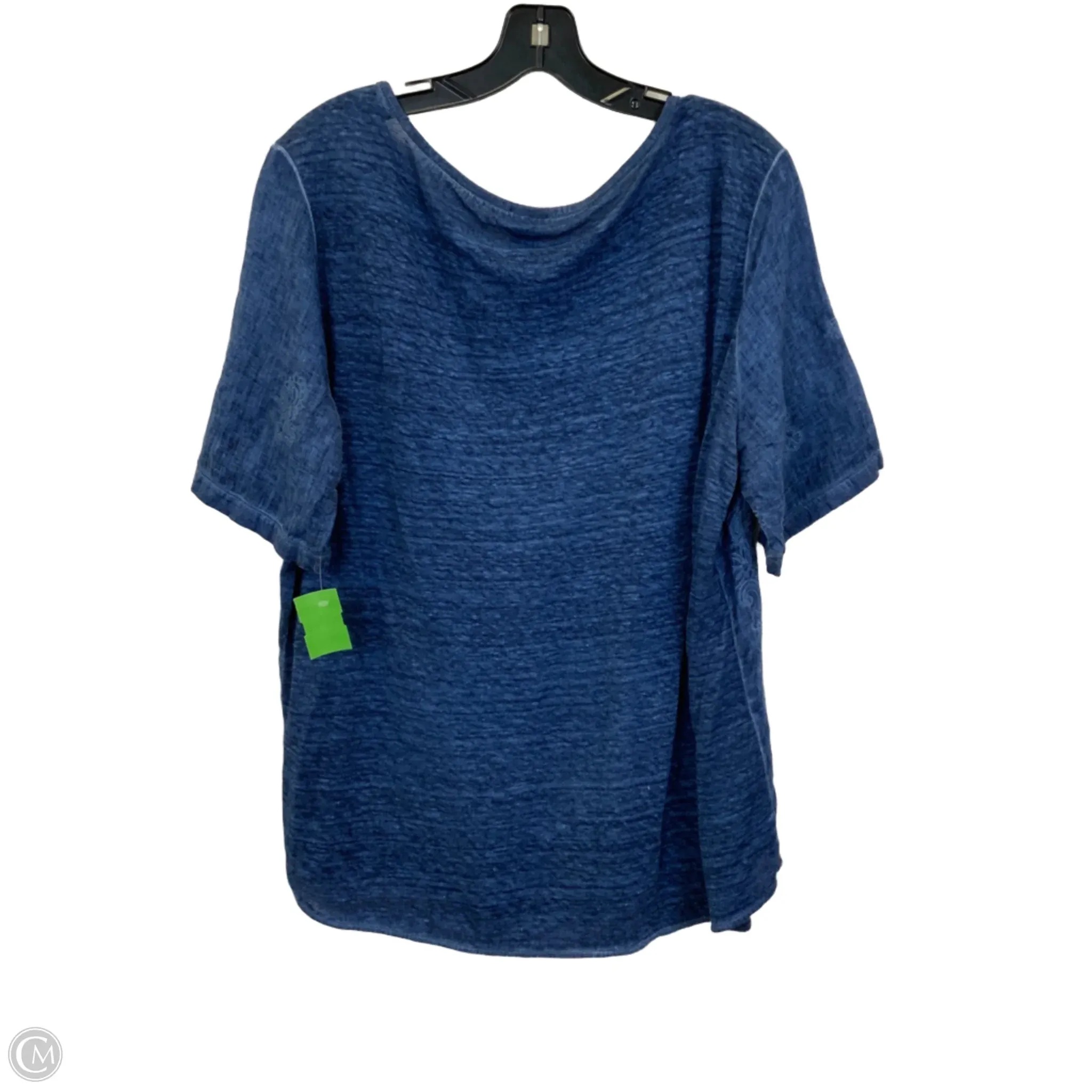Top Short Sleeve By Chicos In Blue, Size: L