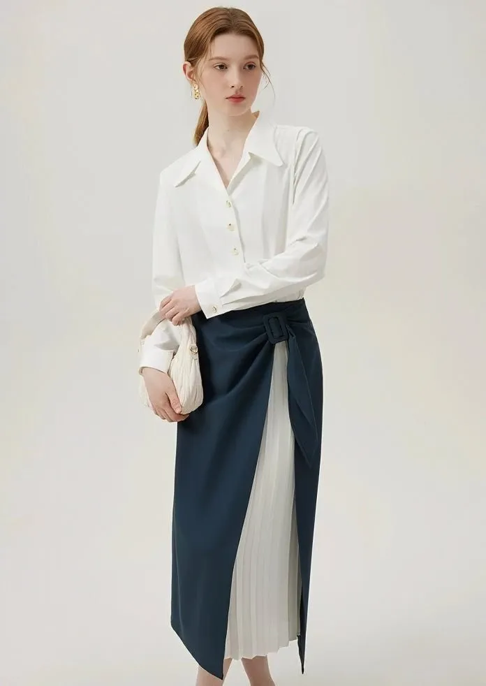 WHITE FRENCH SPRING HANDSOME SHIRT