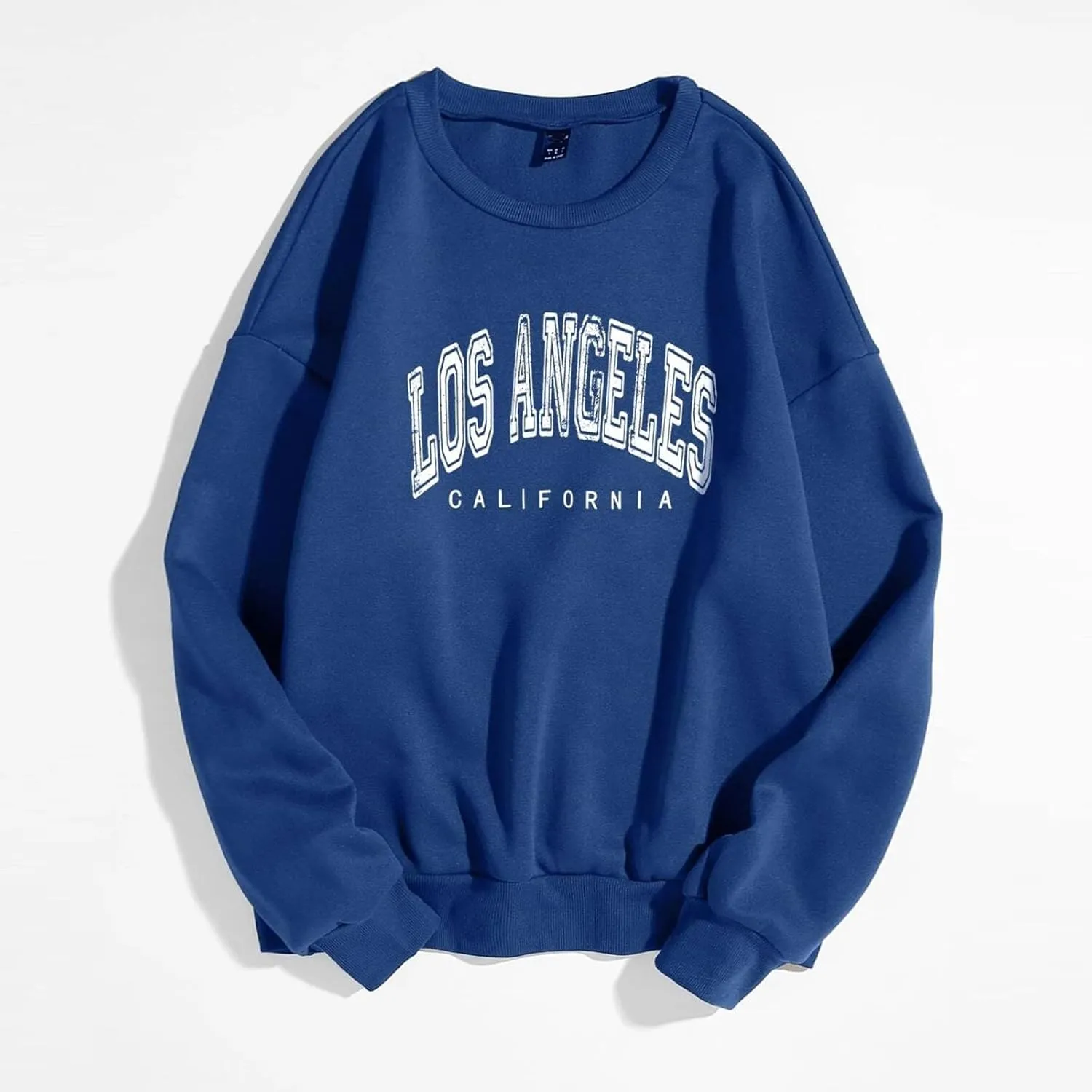Women's Oversized Sweatshirt Los Angeles California Graphic Crewneck Long Sleeve Casual Loose Pullover Tops